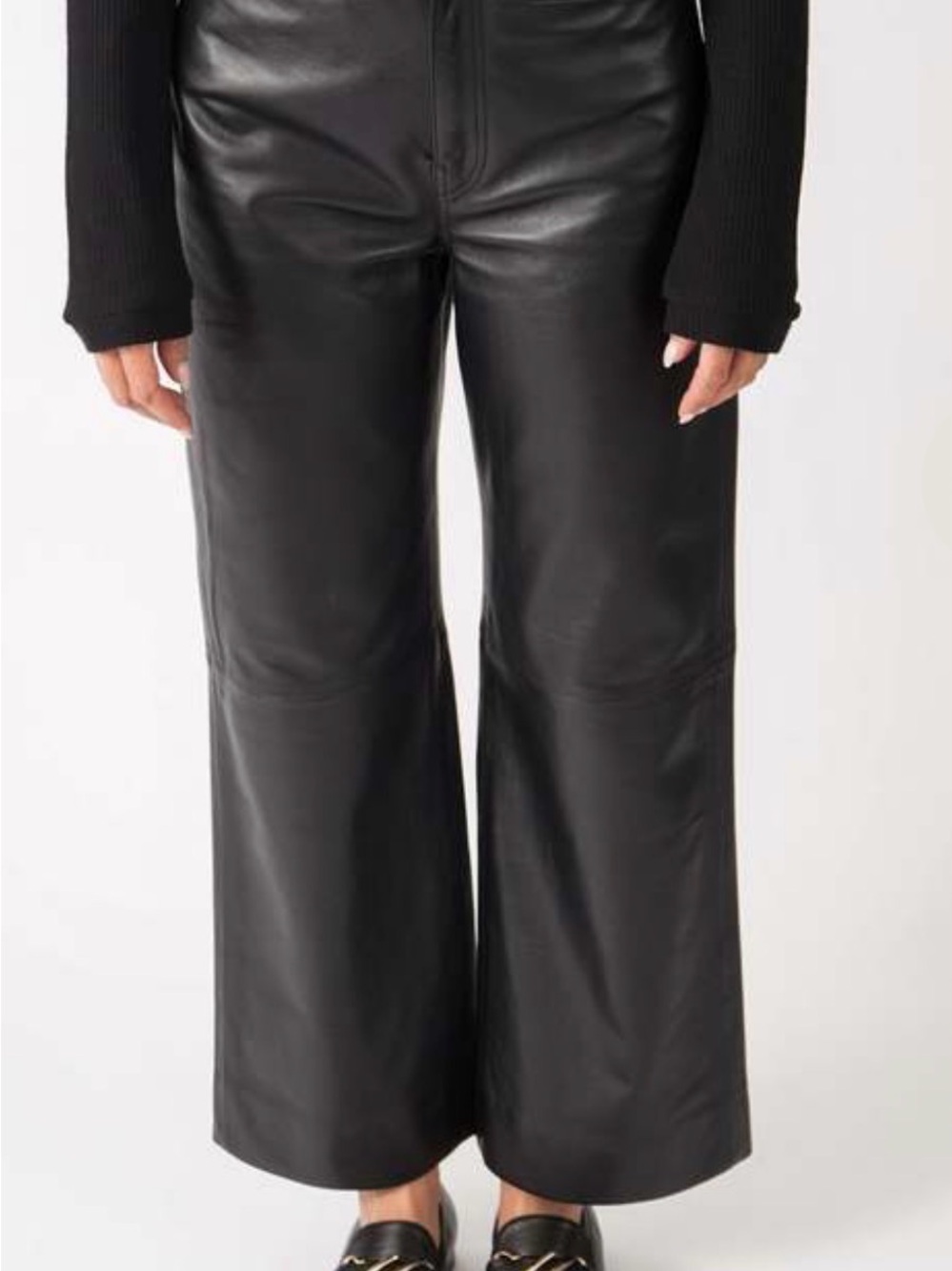 Proenza Schouler White Label - Black Leather Pants - Picture 8 of 11